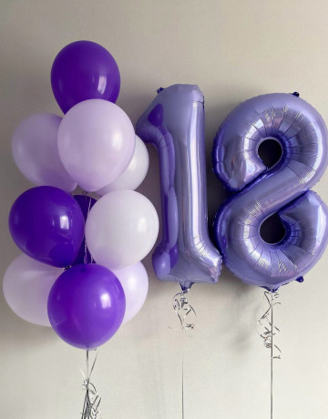 Набор воздушных шаров на 18 лет